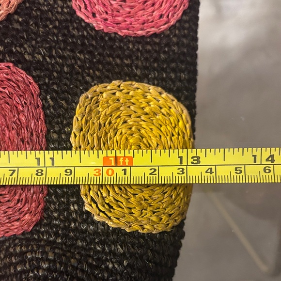 Annabel Ingall Black Tote with Colorful Dots - Picture 7 of 8